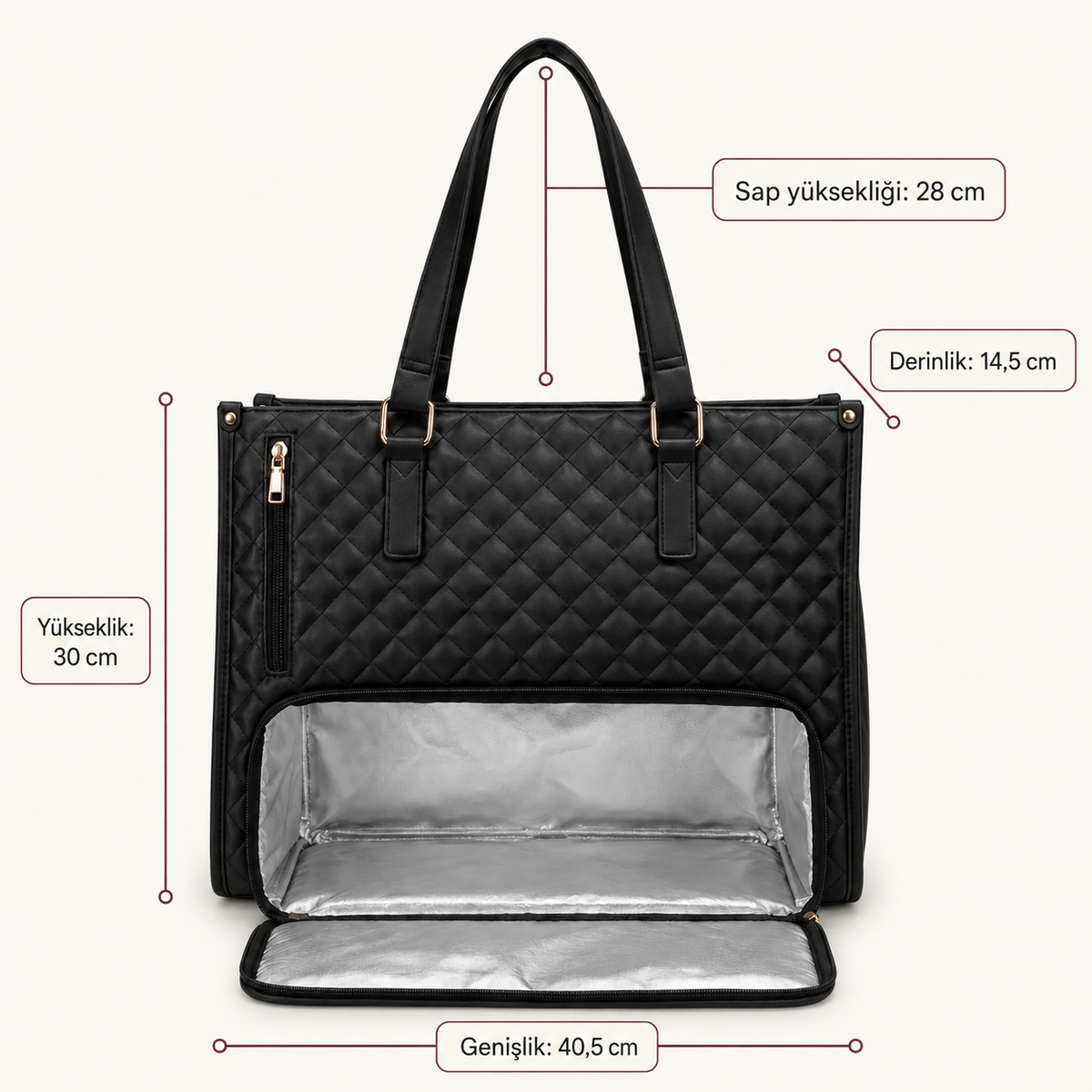 Toveli® 3’ü 1 Arada Tote Çanta
